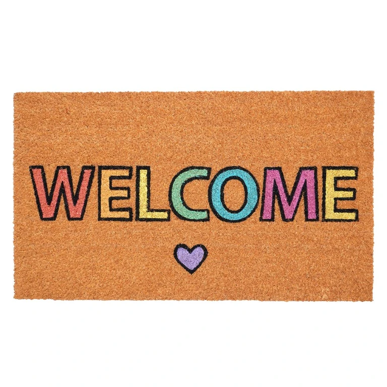 Pastel Rainbow Welcome Doormat