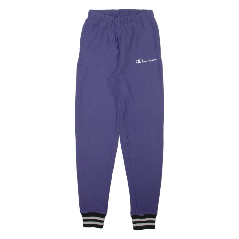 CHAMPION REVERSE WEAVE Mens Joggers Blue Tapered XS W24 L30