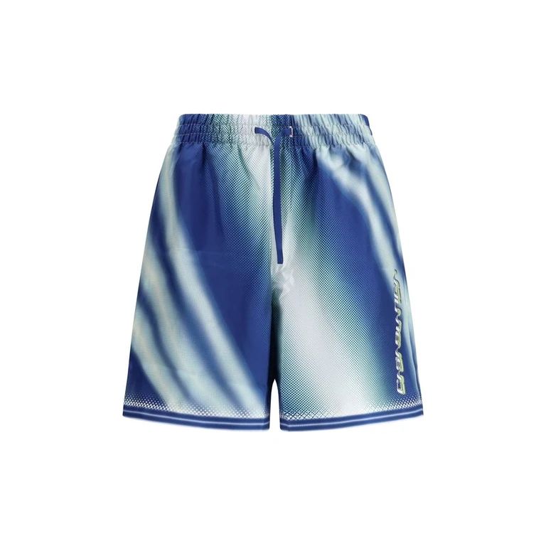 Blue Silk Bermuda Shorts - Men