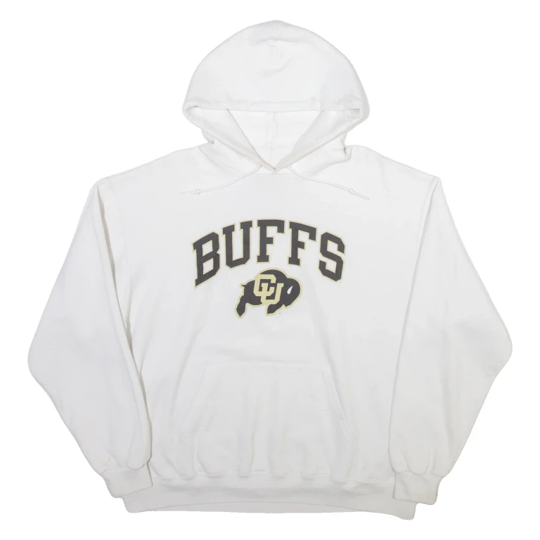 CHAMPION Colorado Buffs Mens White Hoodie USA XL