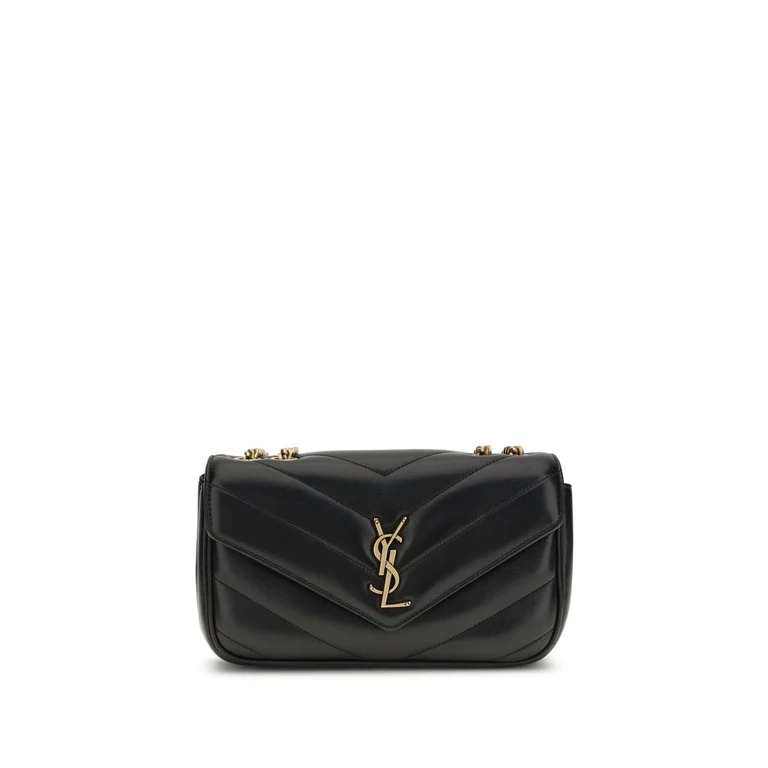 Saint Laurent Black Lamb Ovis Aries Shoulder Bag - Women