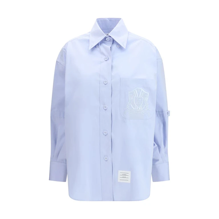 Thom Browne 蓝色棉质图案衬衫