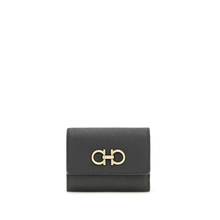 Black Calf Leather Bos Taurus Wallet - Women