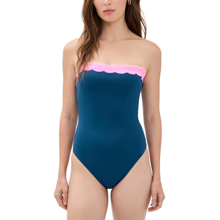 Beach Riot Josy One Piece Seashell Isle Colorblock XL