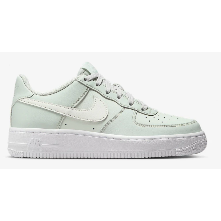 Grade School Gs Air Force 1 'Light Silver Spruce Aura' Sneakers
