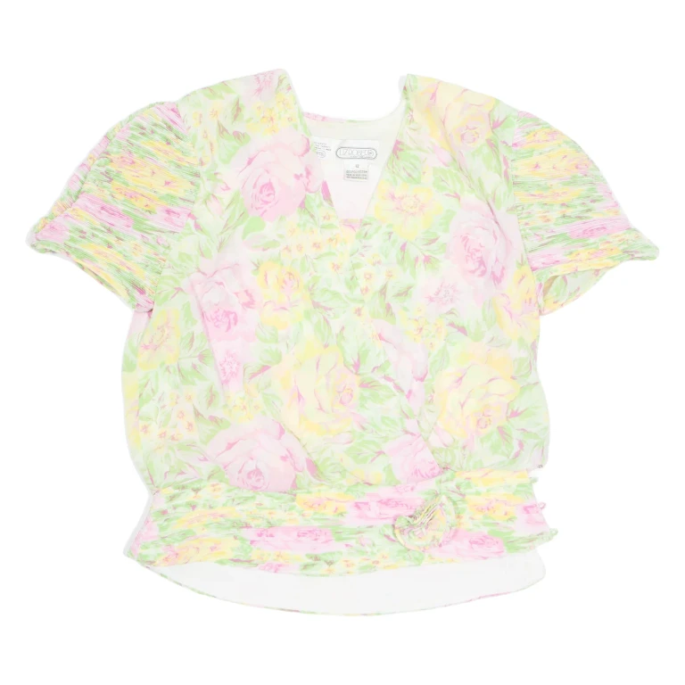 LIZ ROBERTS Womens Printed Blouse Green Floral UK 12