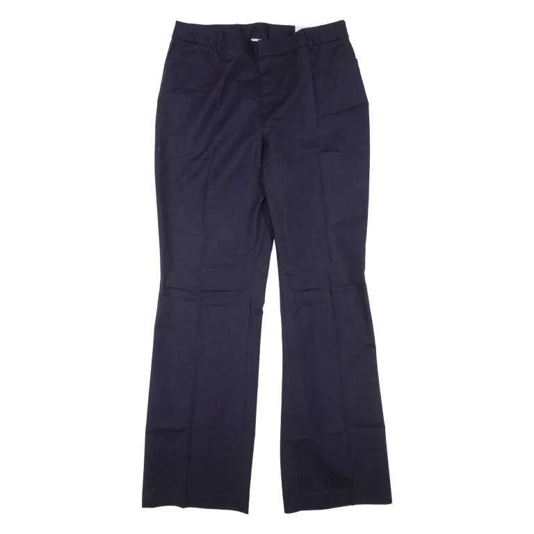LANDS END Womens Trousers Blue Regular Flared W32 L34