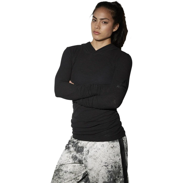 Women's The Noble Fight Long Sleeve Waffle Hoodie Sweaters