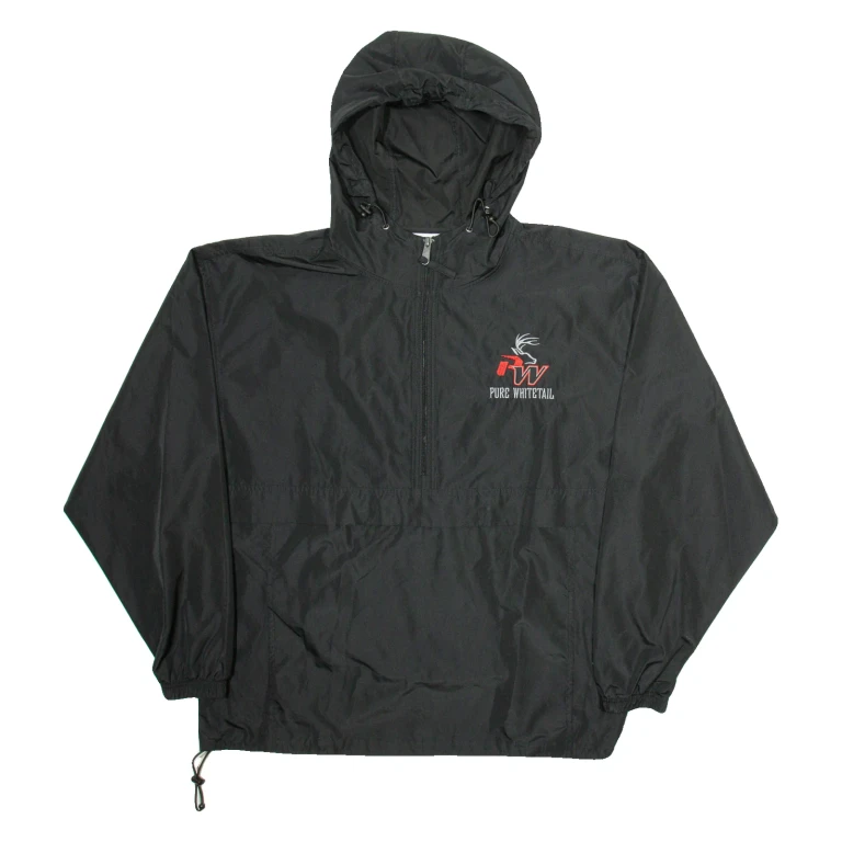 CHAMPION Pure White Tall Mens Track Jacket Black L