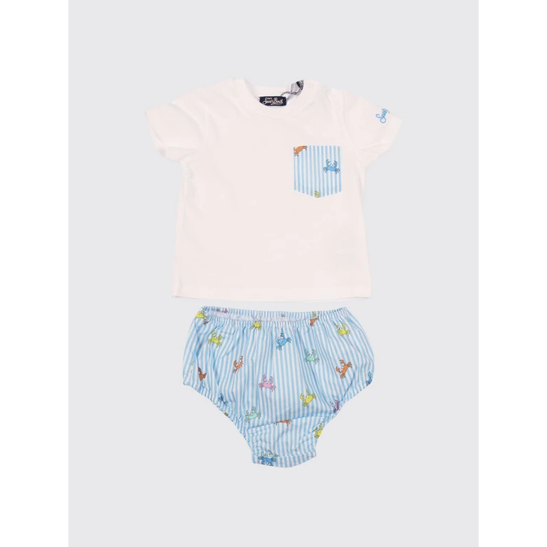 Samy Boy's 2-Piece Set with Striped Cotton T-shirt and Shorts (SAMY00102084L)