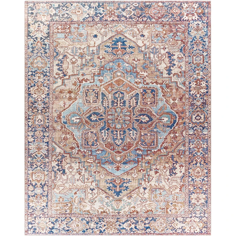 Neyland Iris Olive & Brown Area Rug 2360