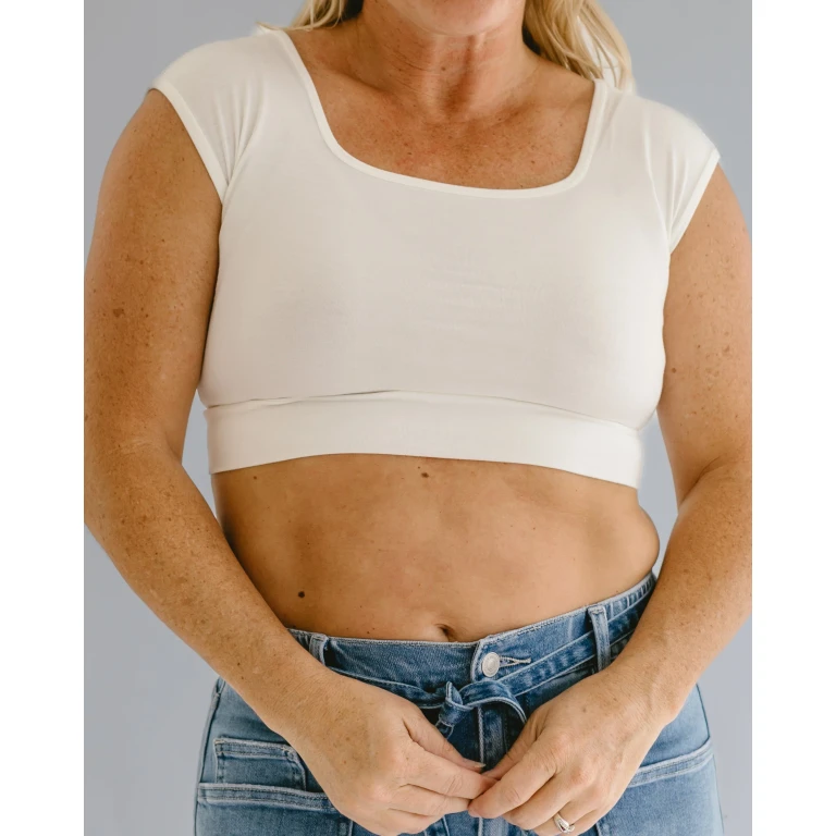 Square Neck Basic Cap Sleeve