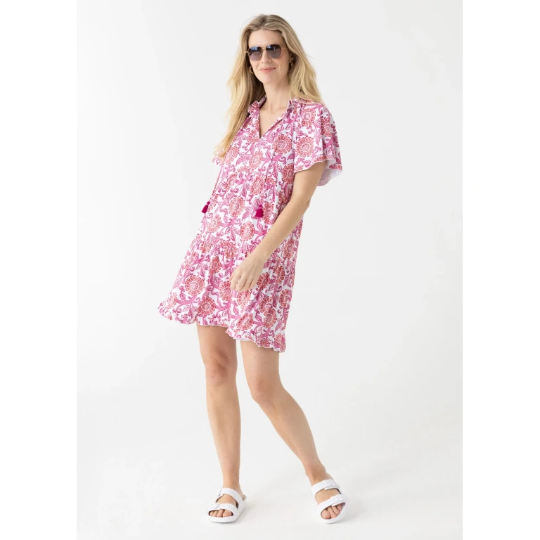 Martha's Vineyard Short Sleeve Tiered Dress