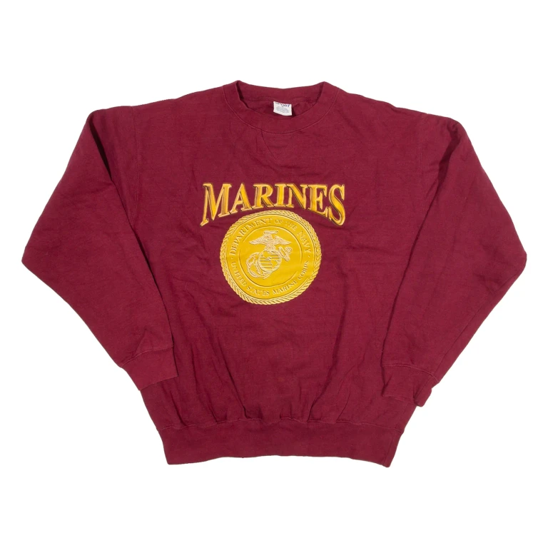 SPORT Marine Mens Sweatshirt Maroon USA M