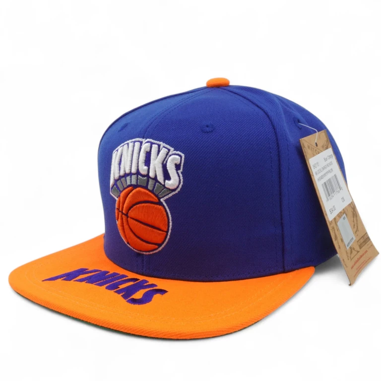 Men's NBA Logo Bill Snapback Hwc Knicks Blue-Orange