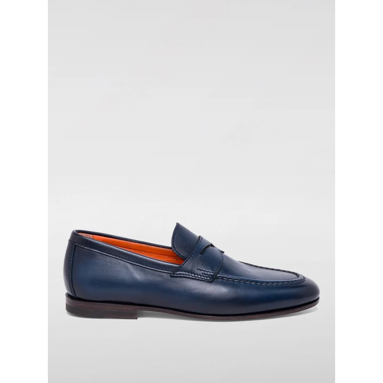 Loafers Men color Blue (MCNC18007SA4BSLFU60)