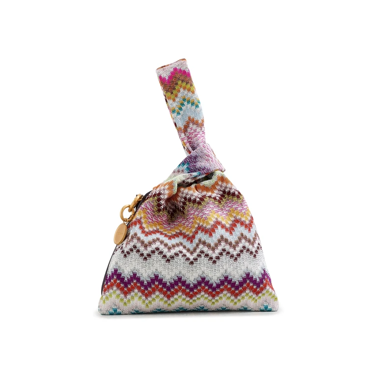 Missoni Raschel Zig Zag Knot Bag LUREX MULTICOLOR One Size