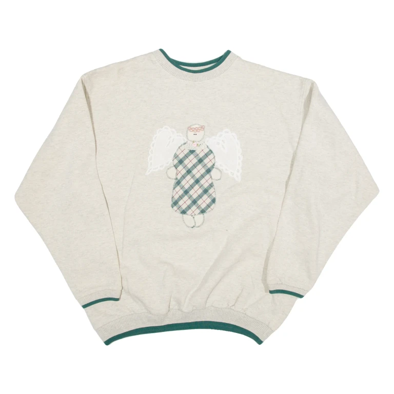 DIPORT Womens Sweatshirt Cream XL