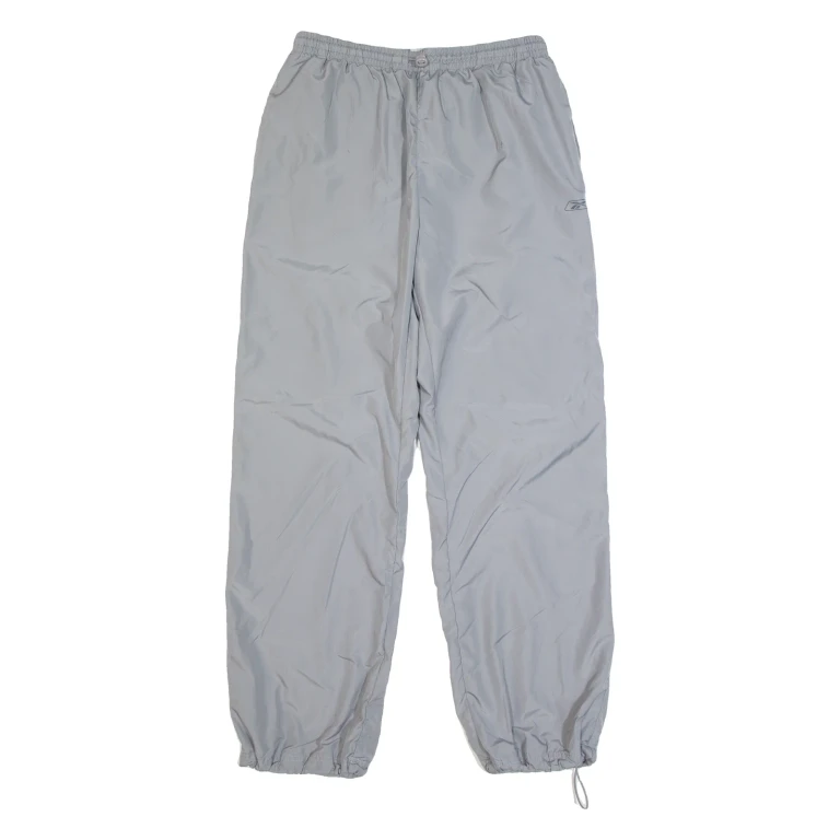 REEBOK Womens Track Pants Grey Tapered UK 16 W30 L29