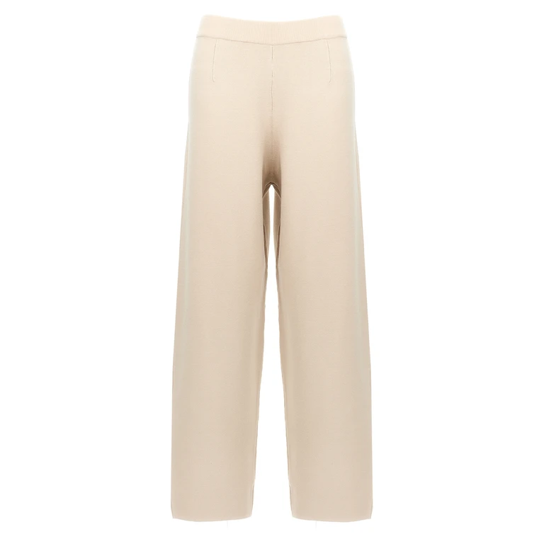 Max Mara Beige Viscose Casual Pants - Women