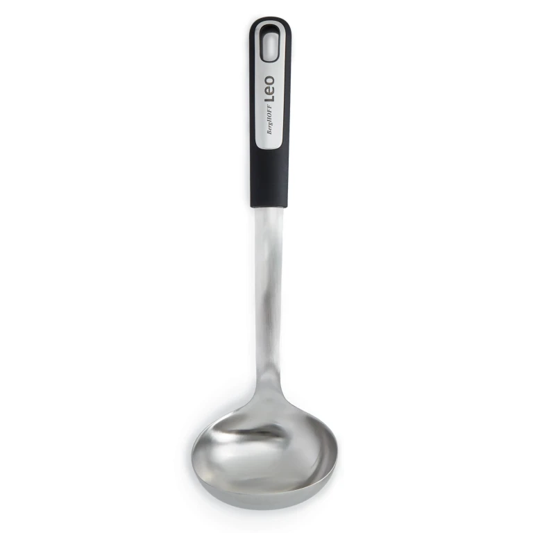 Leo Graphite Stainless Steel Soup Ladle, 13"