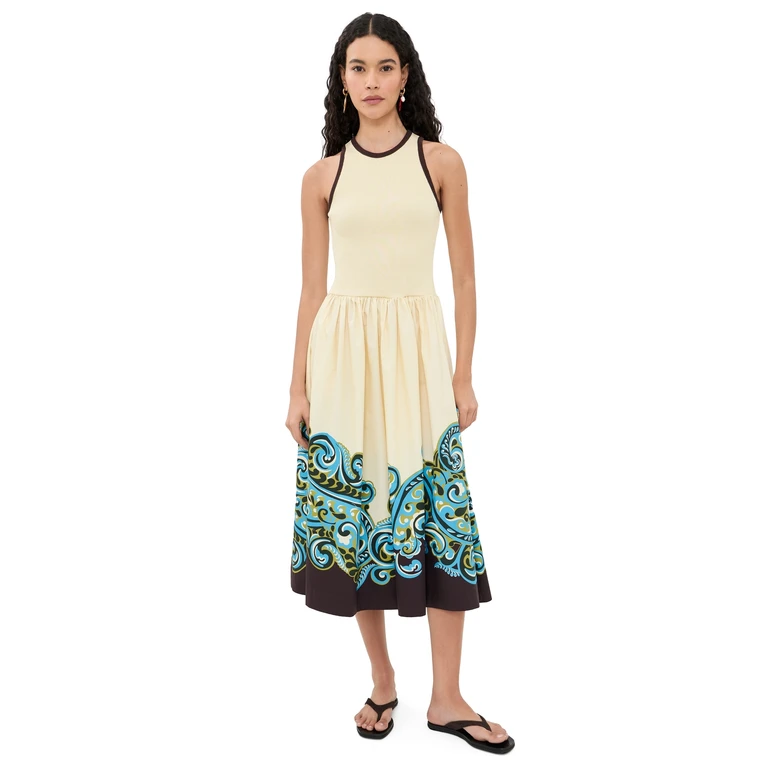 ALÉMAIS Natalia Tank Midi Dress Cream 8