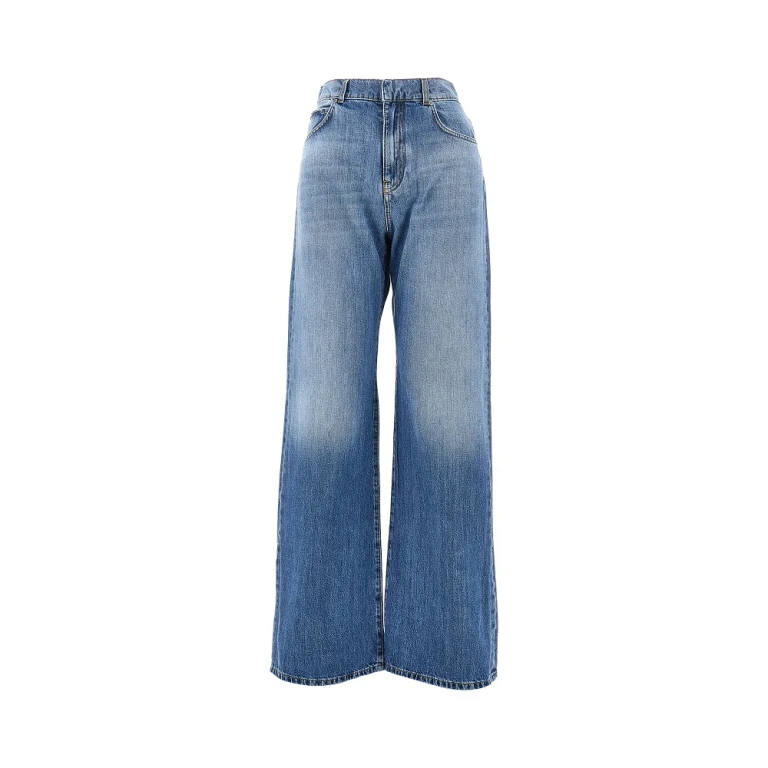Jeans a gamba larga PINKO con effetto slavato da donna