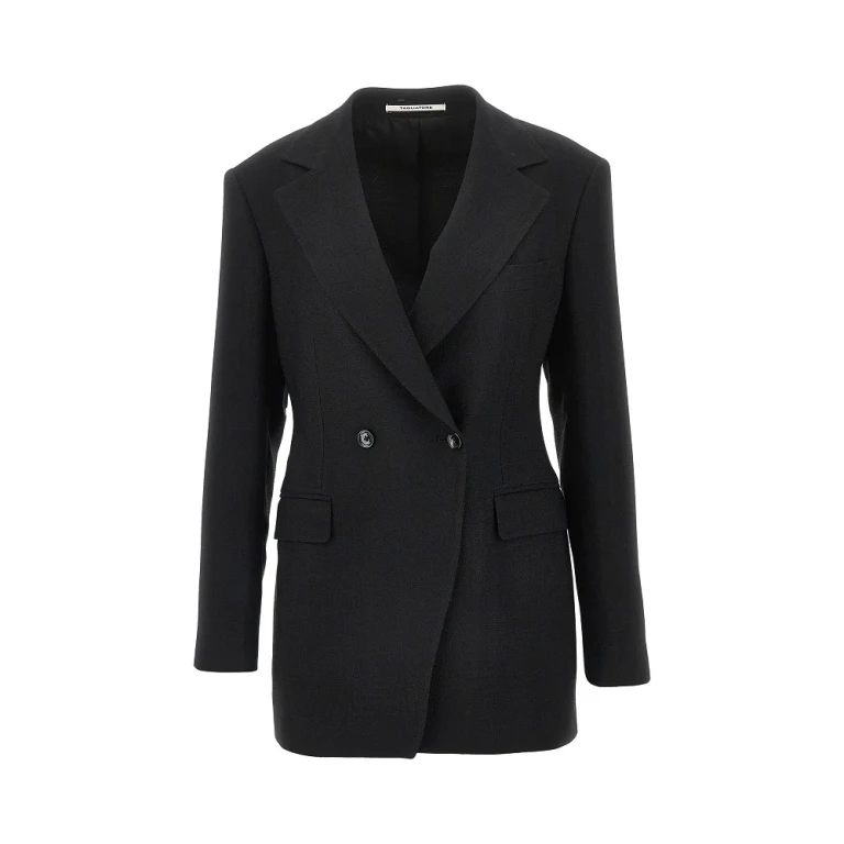 TAGLIATORE 'Astra' double-breasted canvas jacket Woman 40