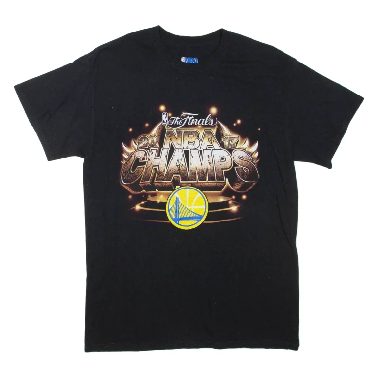 NBA 2017 Finals Mens T-Shirt Black USA M