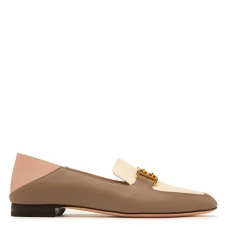 Ellah Flat Leather Loafers, Brand Size 36.5 ( US Size 6 )