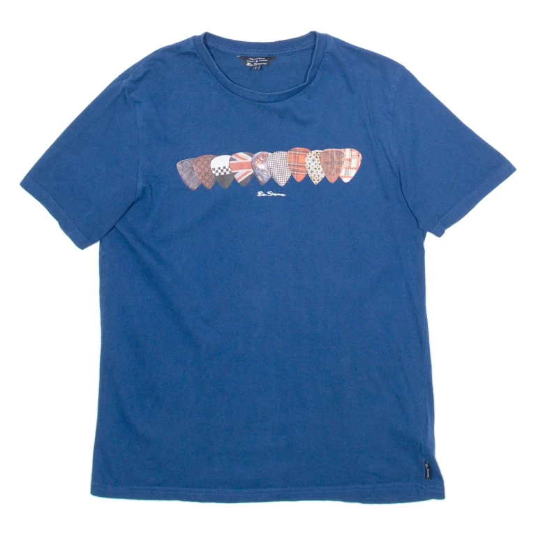 BEN SHERMAN Mens T-Shirt Blue S