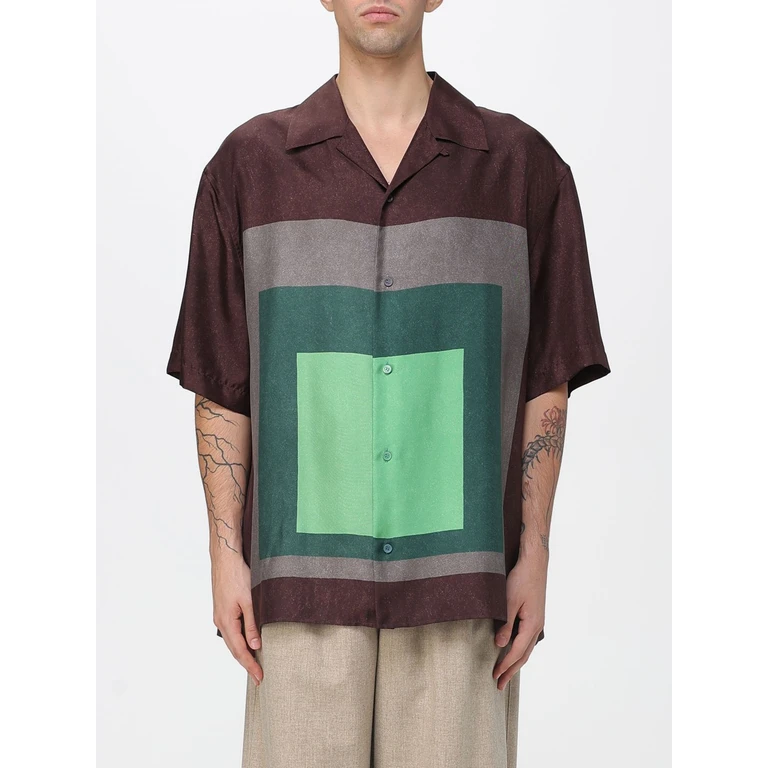 Shirt Men color Brown (H526Y05XAD6843)