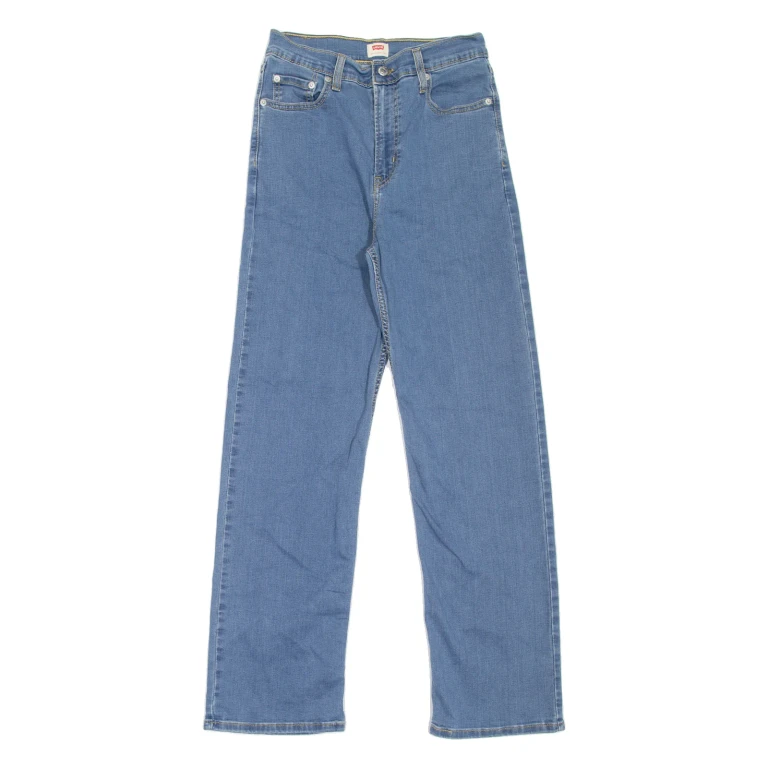 LEVI'S Womens Jeans Blue Relaxed Straight W26 L30