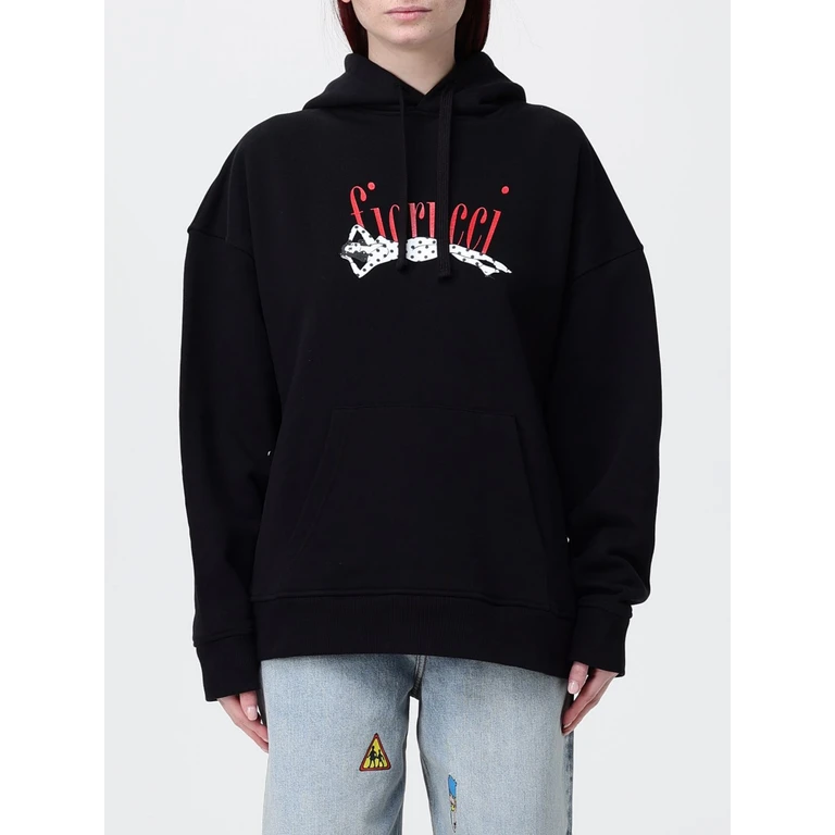 Sweatshirt Woman color Black (W26SSSHO002CJ05BK02)