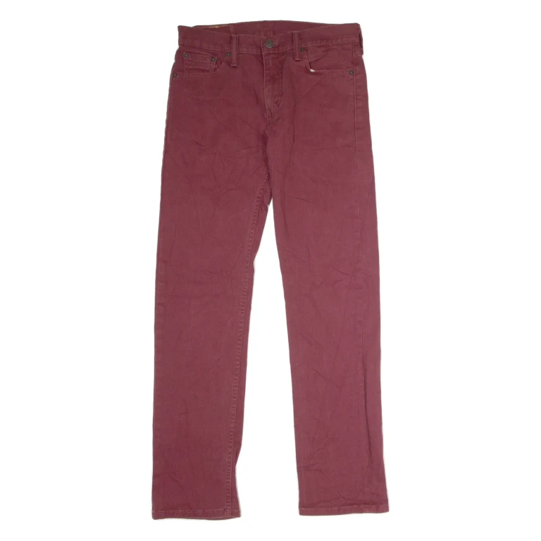LEVI'S 513 Jeans Mens Red Slim Straight W29 L32