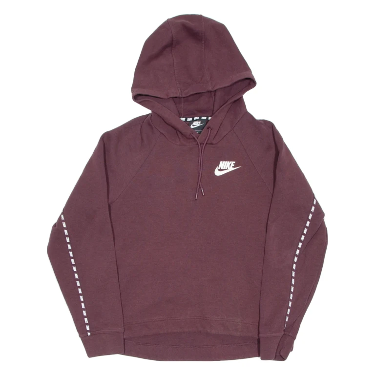 NIKE Womens Maroon Hoodie M
