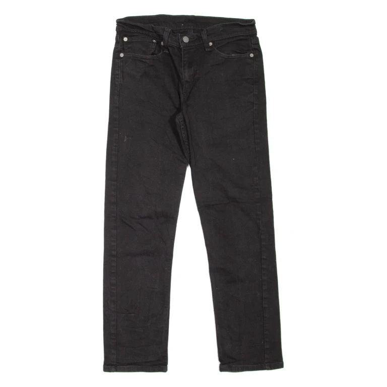LEVI'S 511 Jeans Mens Black Slim Straight W28 L27