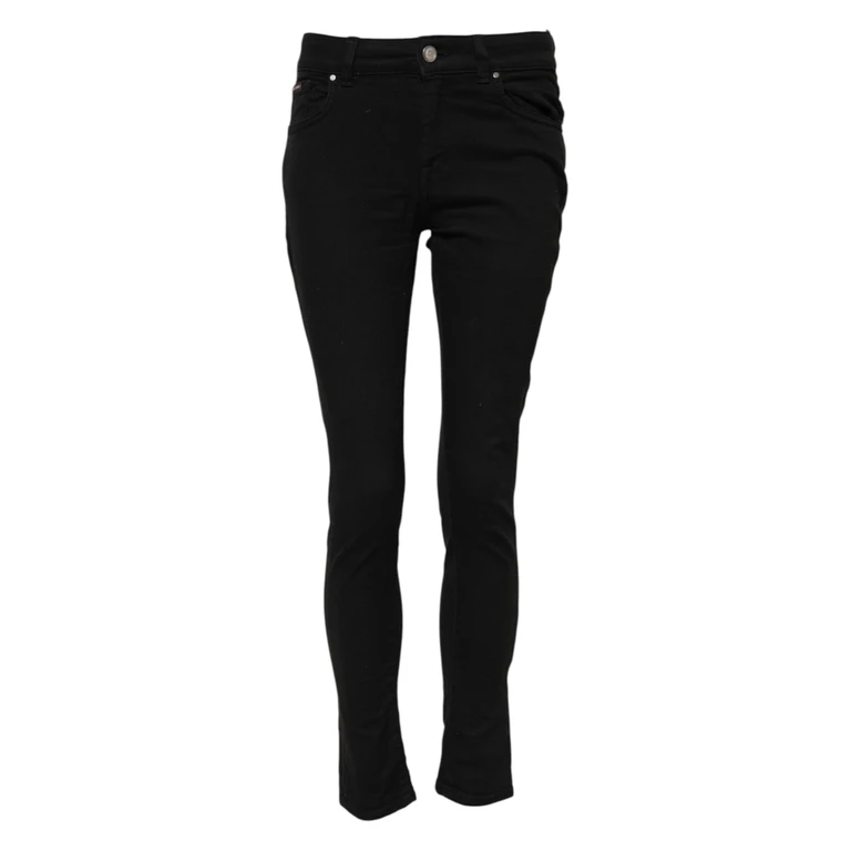 Dolce & Gabbana Black Cotton Skinny Mid Waisted Denim Jeans Elastane Clothing - Women