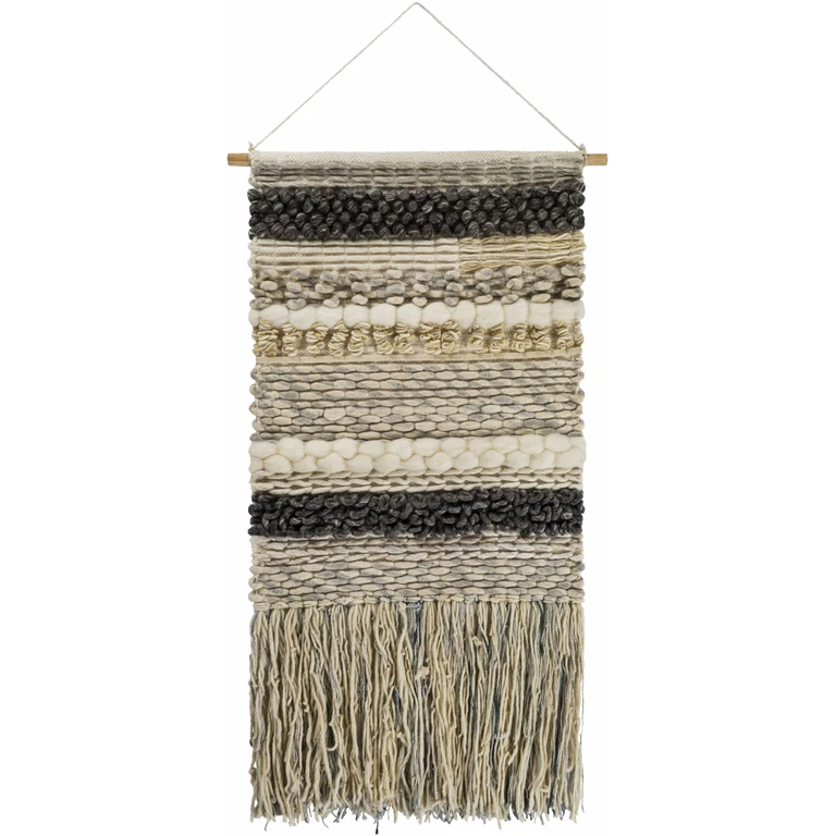 Kiefer Handwoven Wool Fringe Tapestry