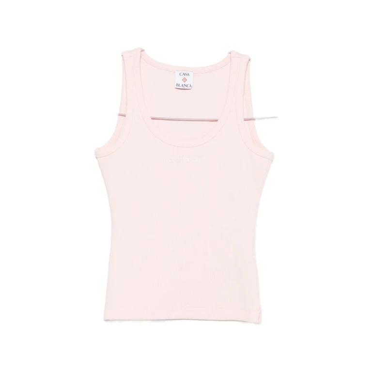 Logo Ribbed Tank Top