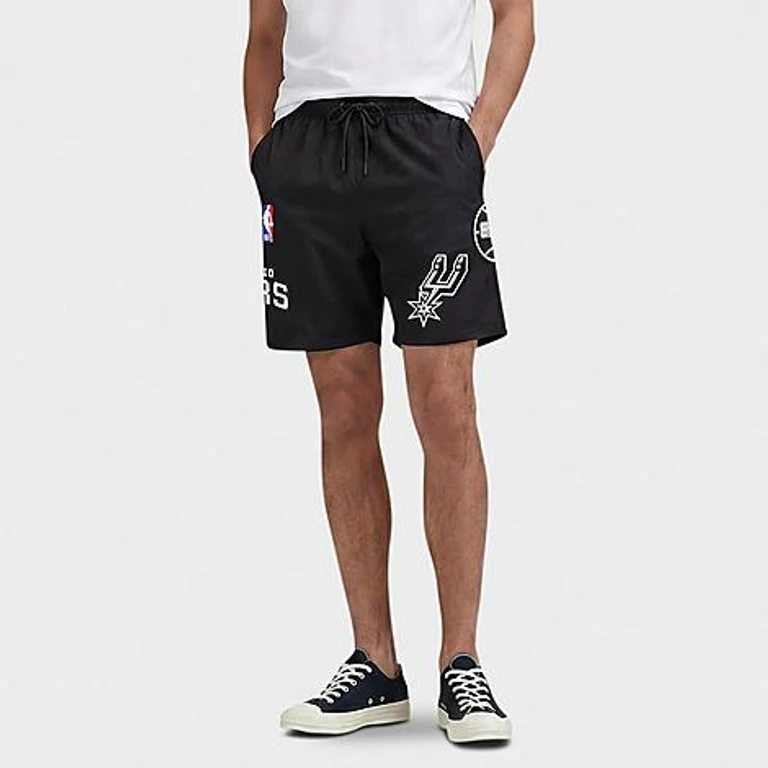 Pro Standard Men's San Antonio Spurs NBA Classic Woven Shorts in Black Size: Small