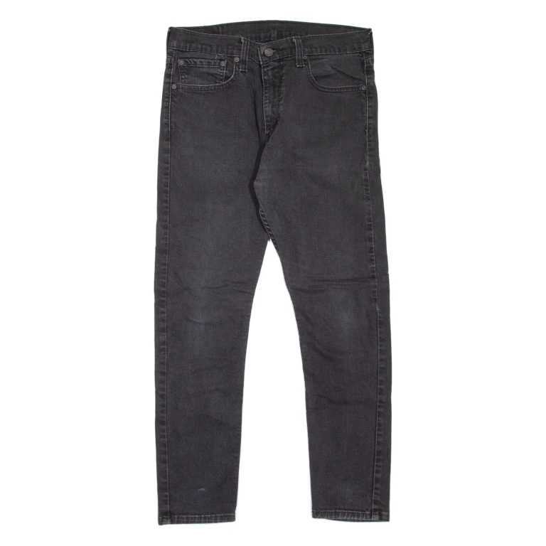 LEVI'S 512 Jeans Mens Black Slim Tapered W33 L27