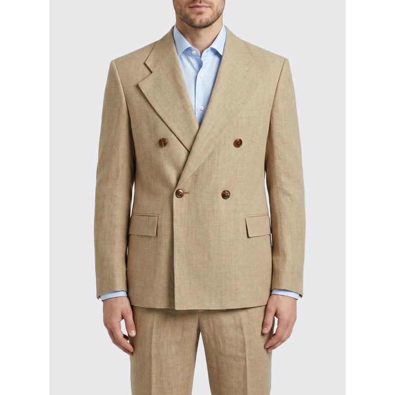 Jacket Men color Beige (MSS26DONOVANBEIGECONCRETELINEN)