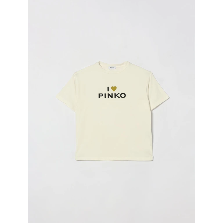 Girl's Cotton T-shirt with Contrast Logo Print (KFTS0340JE0170982)