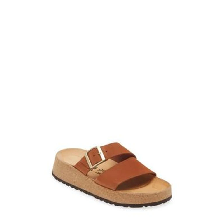 Arizona Pap Chunky Natural Leather Sandals Narrow