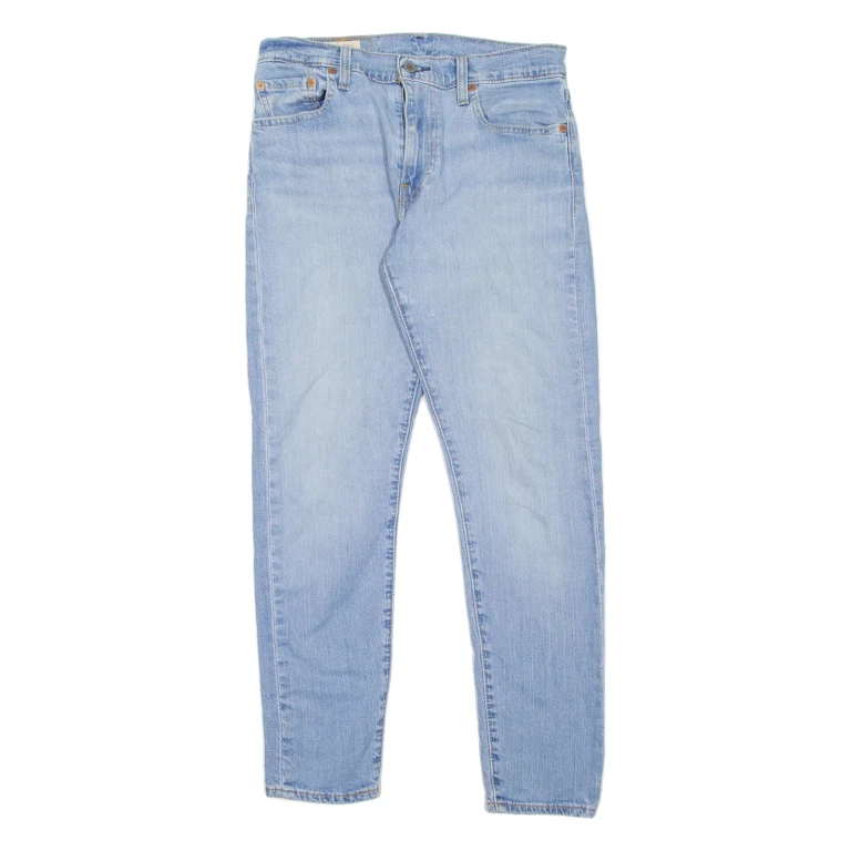 LEVI'S 512 BIG E Jeans Mens Blue Slim Tapered Stone Wash W30 L30