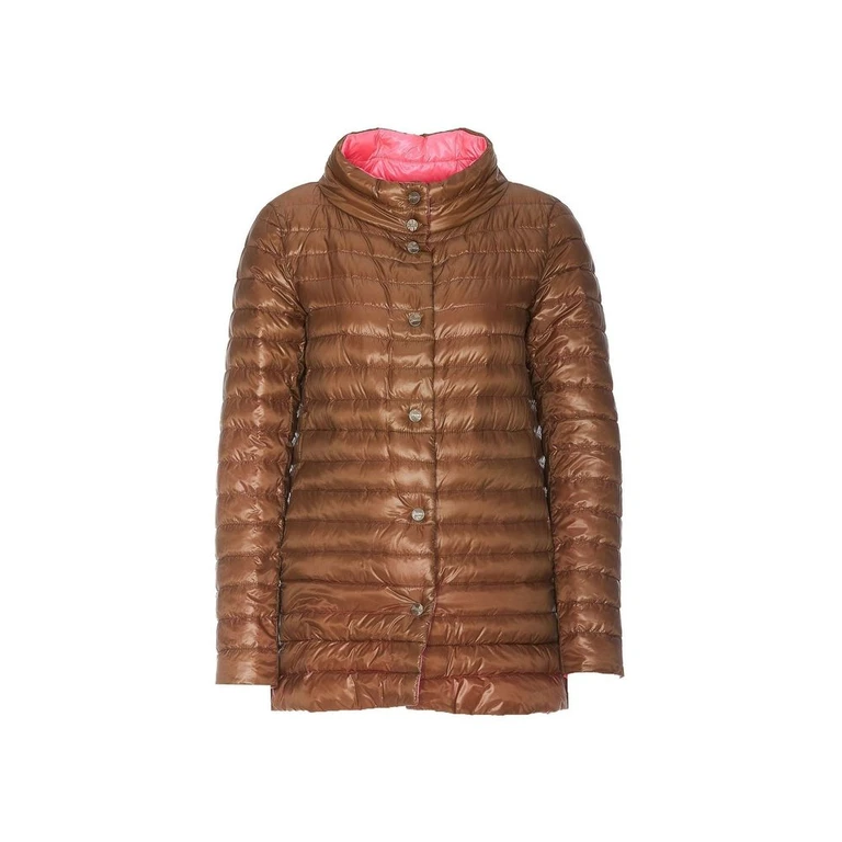 Brown Polyamide Coat Clothing - Women