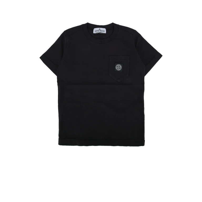 Stone Island Kids Ss T-Shirt Navyblue Capo: Cotone