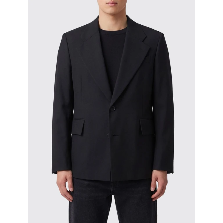 Jacket Men color Black (MSS26AMAREFINEBLACKWOOL)
