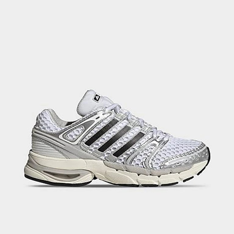 adidas Big Kids Adistar Control 5 Casual Shoes in Cloud White/Silver Metallic/Grey One Size: 3.5